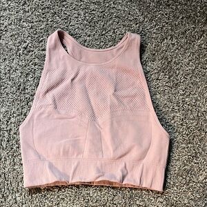 Pink Sleeveless Crop Top
